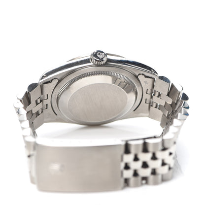 Rolex Stainless Steel 18K White Gold 36mm Oyster Perpetual Datejust Watch Silver 16234 4 of 5