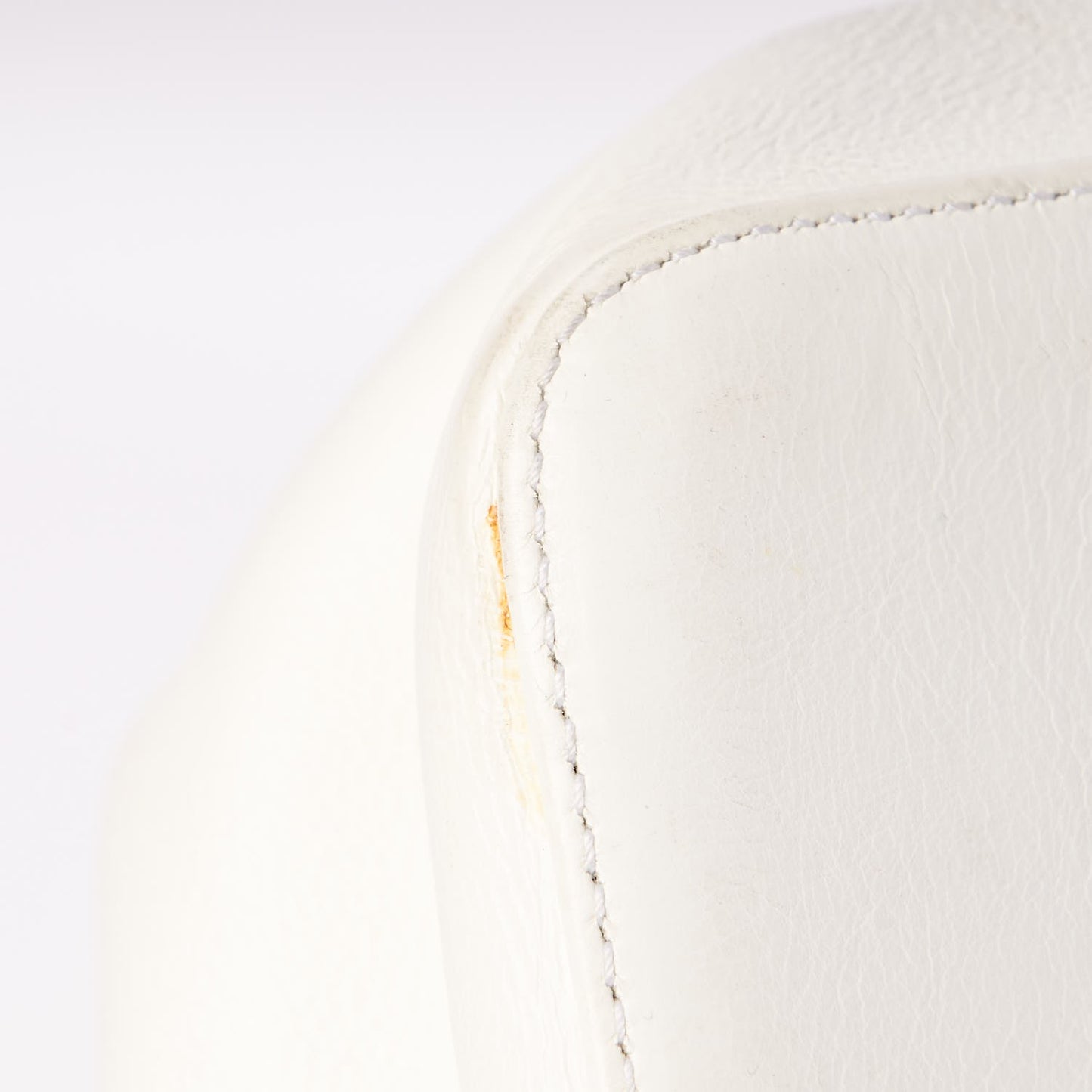 Calfskin Frame Satchel White