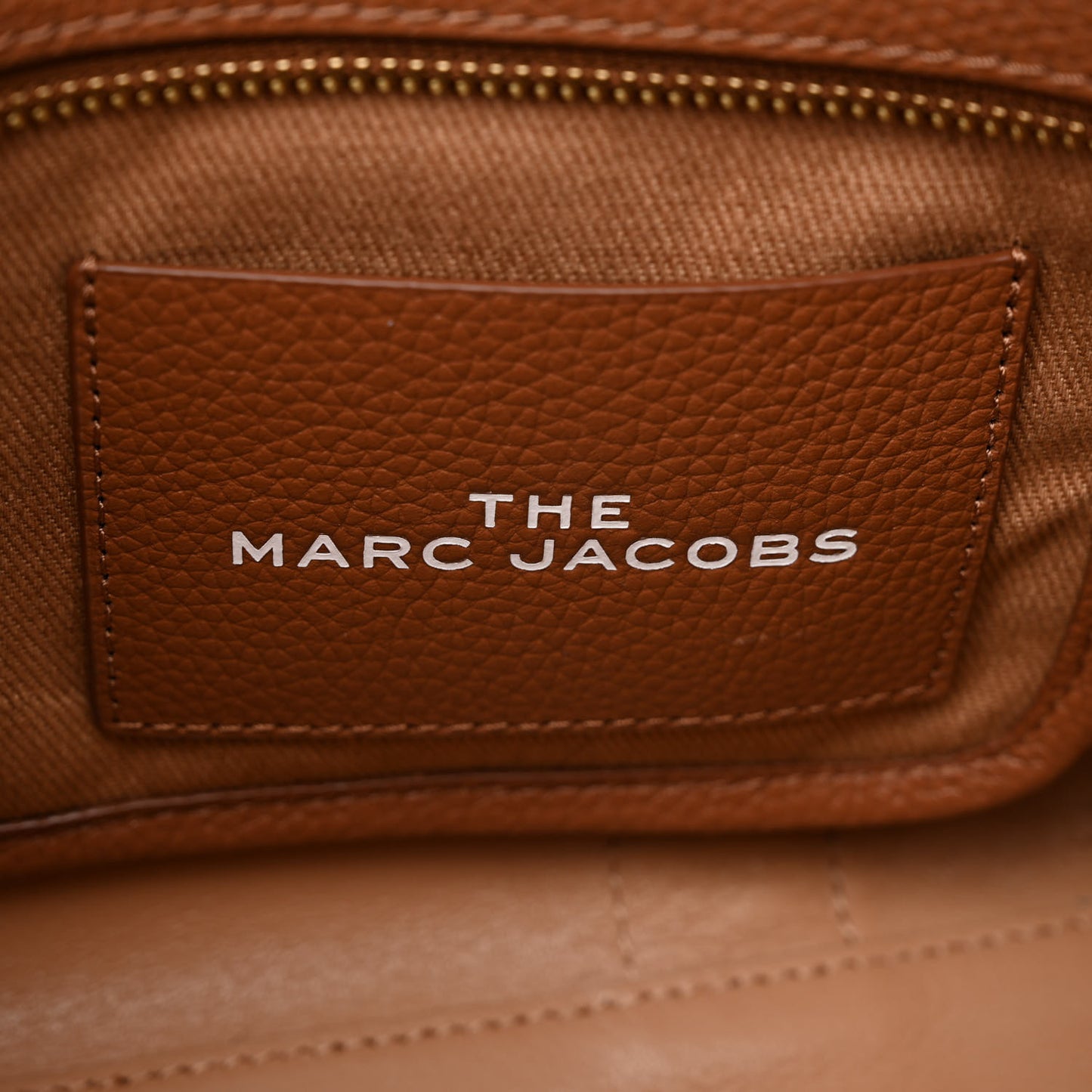 Grained Calfskin Small The Tote Bag Argan Oil
