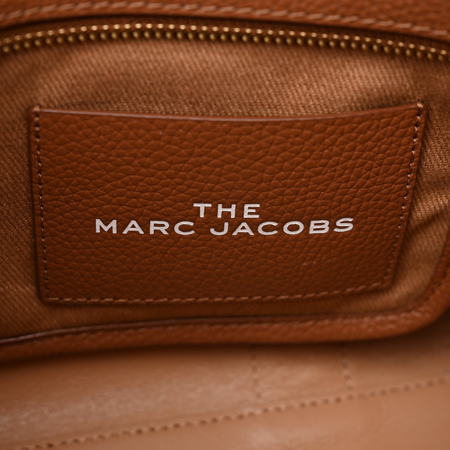 Marc Jacobs Grained Calfskin Small The Tote Bag Argan Oil 6 of 11