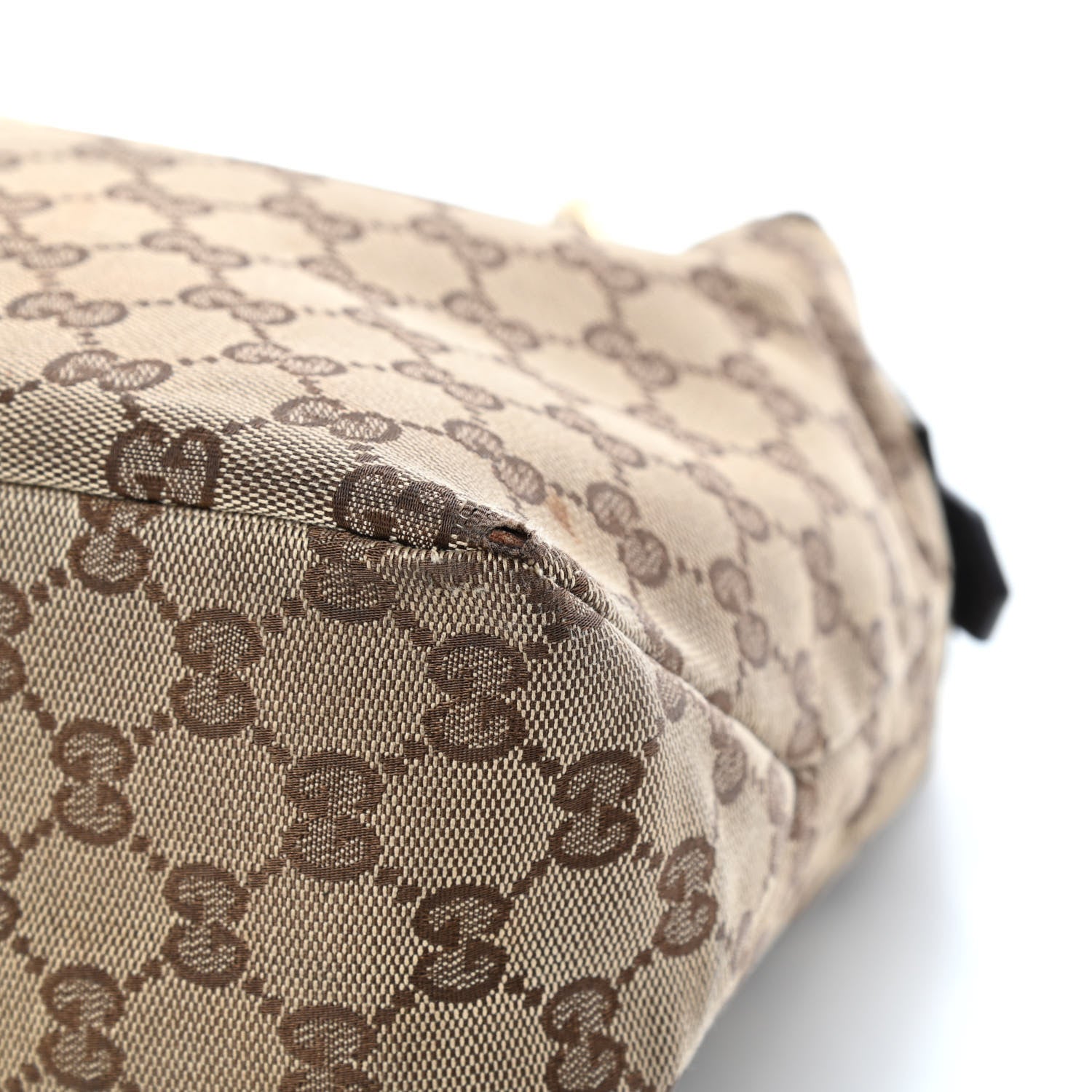 Gucci Monogram Medium Horsebit Chain Hobo Dark Brown 6 of 10
