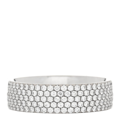 Tiffany 18K White Gold Diamond Metro Five-Row Ring 52 6 1 of 4