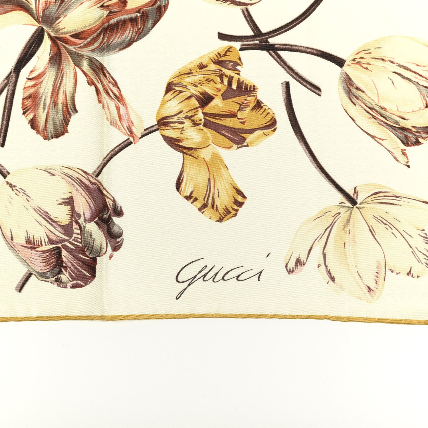 Gucci Silk Floral Scarf Multi 2 of 3
