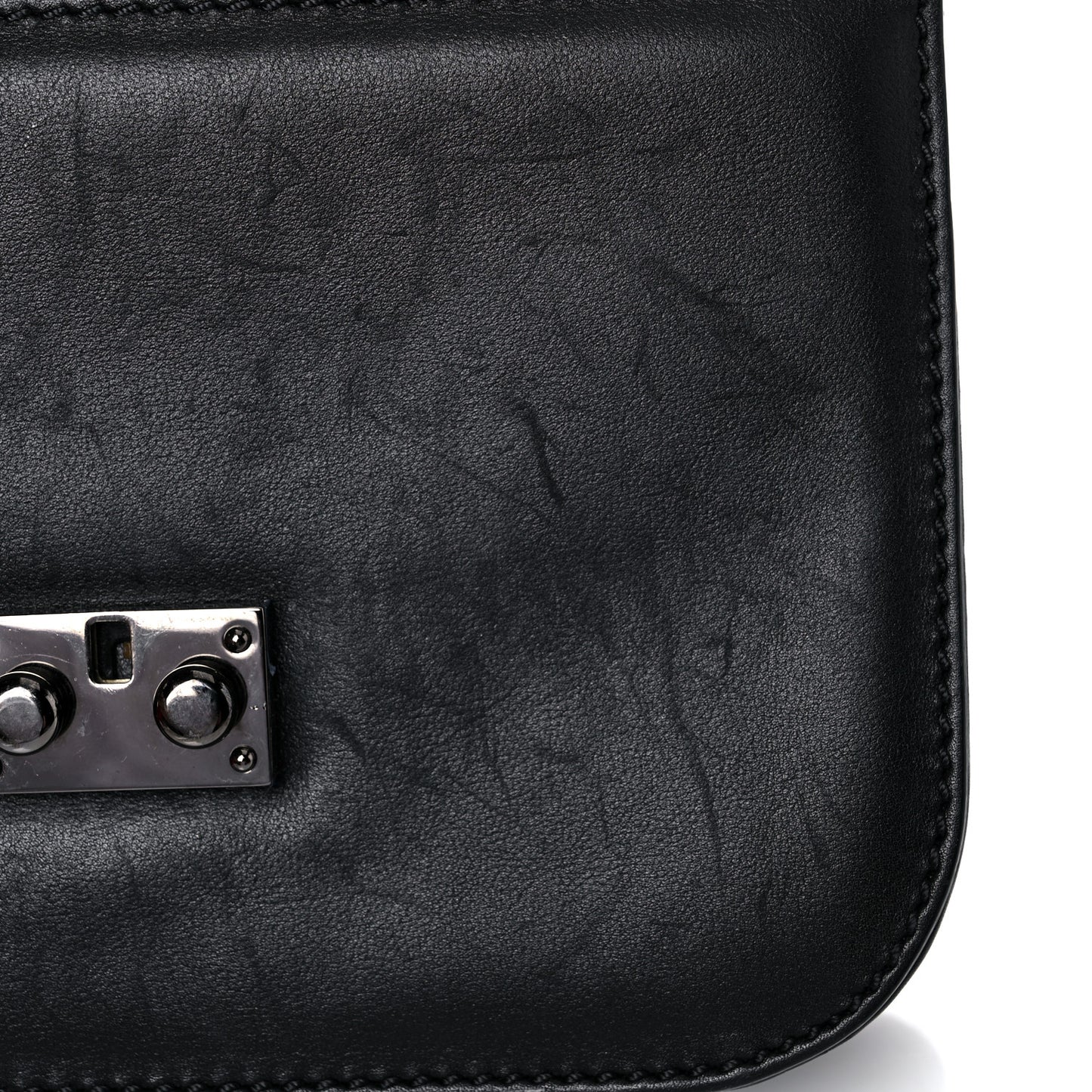 Vitello Small Glam Lock Rockstud Flap