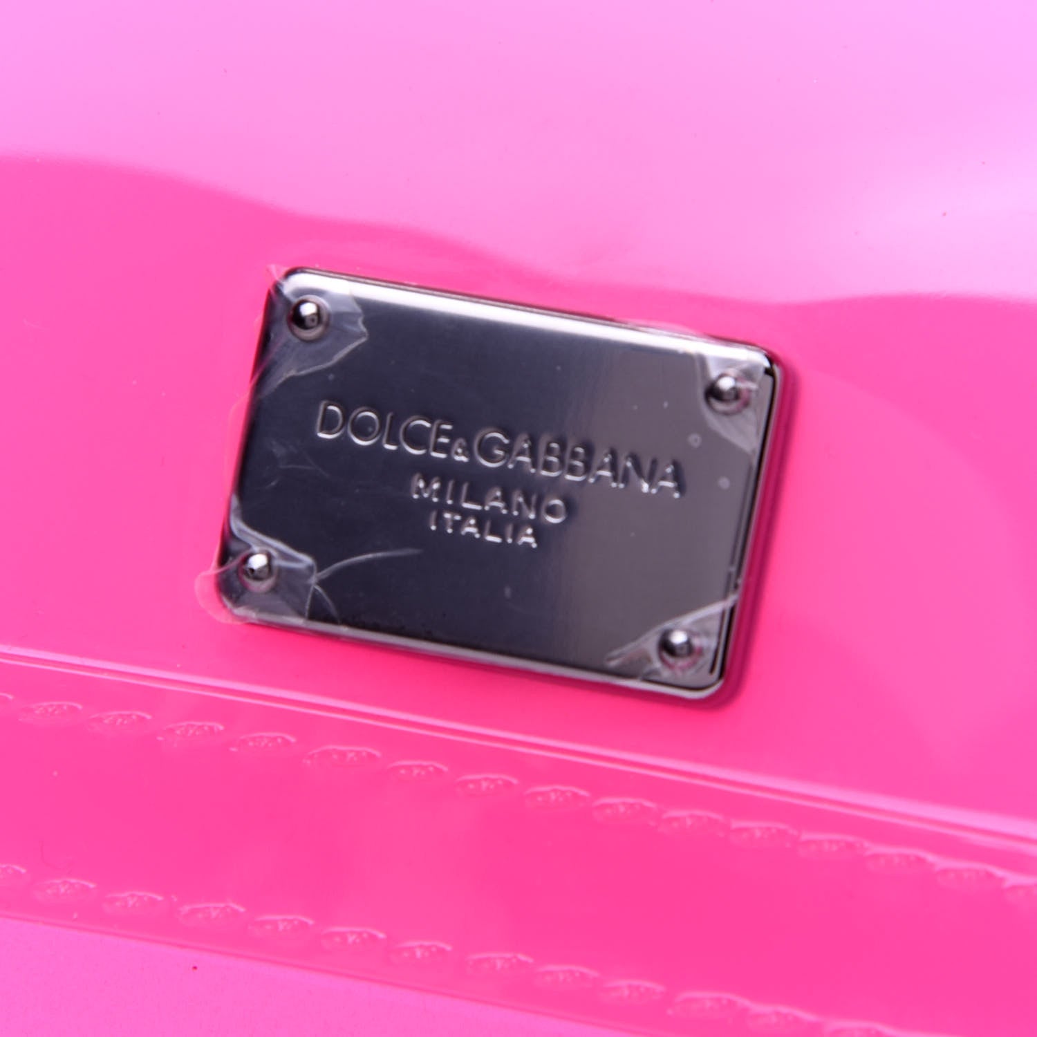 Dolce & Gabbana Rubber Semi Transparent Miss Sicily Satchel Pink 12 of 24