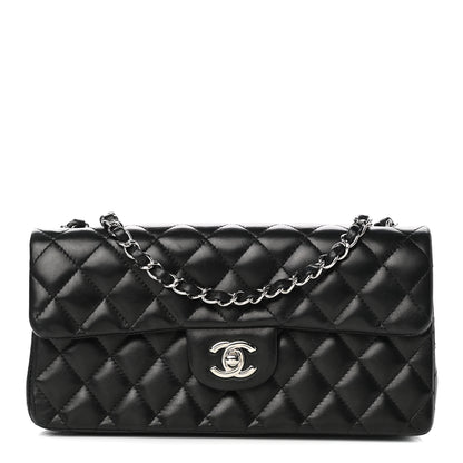 Chanel Lambskin Quilted East West Flap Black 2 of 20