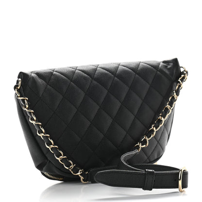 Chanel Caviar Quilted Business Affinity Waist Belt Bag Black 3 of 9