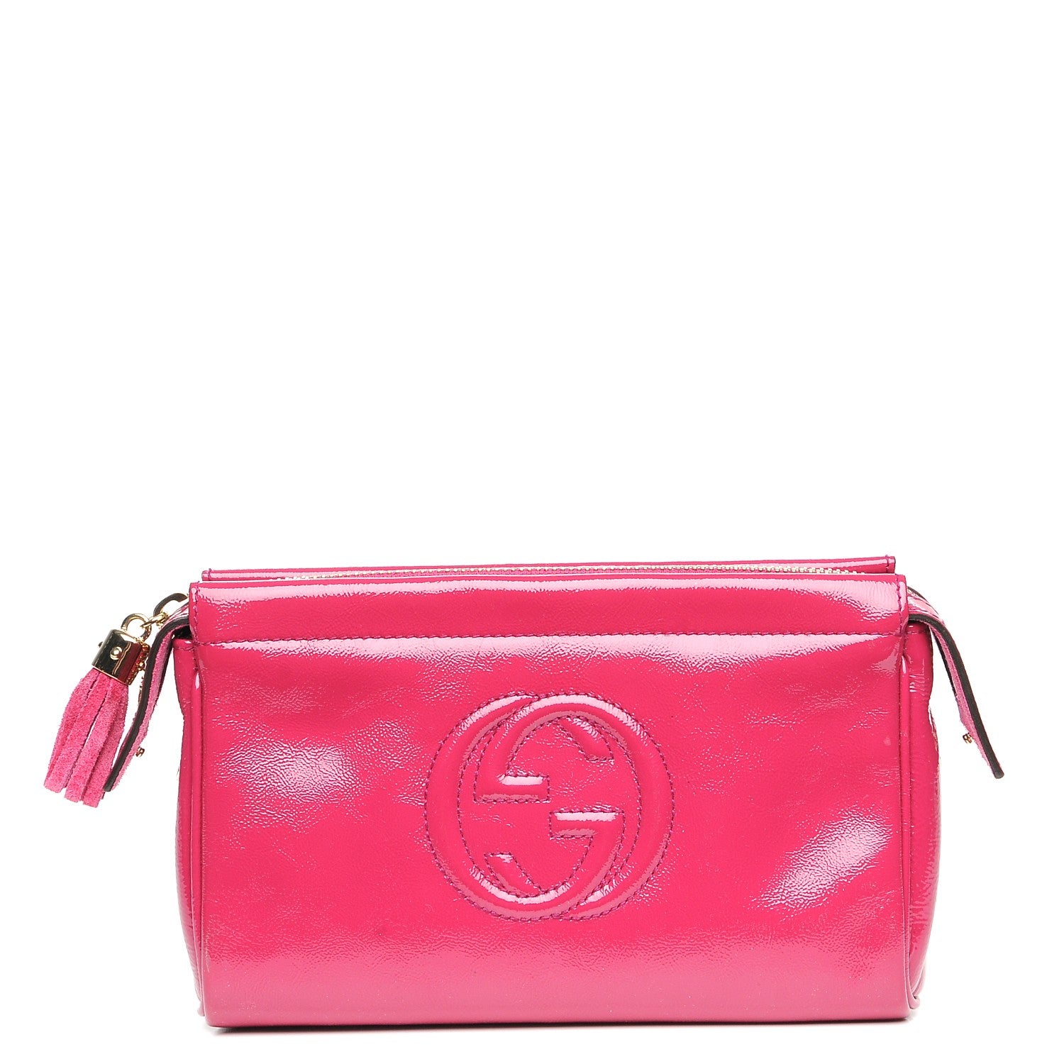 Gucci Soft Patent Soho Cosmetic Case Bright Bougainvillea 1 of 7