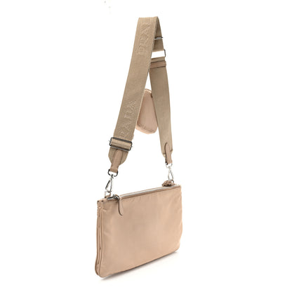 Prada Re-Nylon Saffiano Re-Edition 2000 Double Zip Crossbody Bag Cammeo 3 of 10