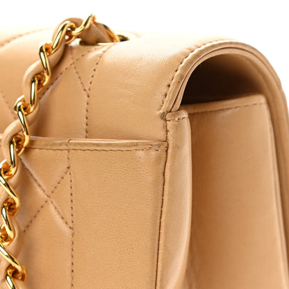 Chanel Lambskin Quilted Medium Single Flap Beige 13 of 15
