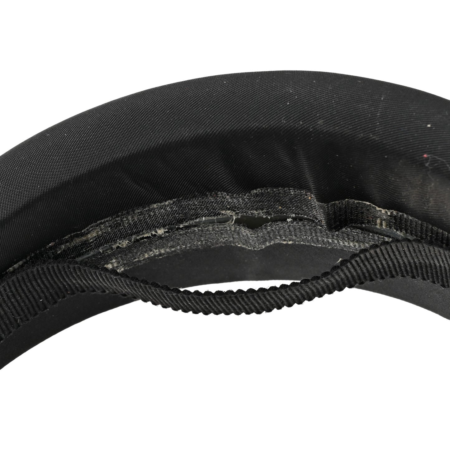Re-Nylon Metal Triangle Logo Headband Black