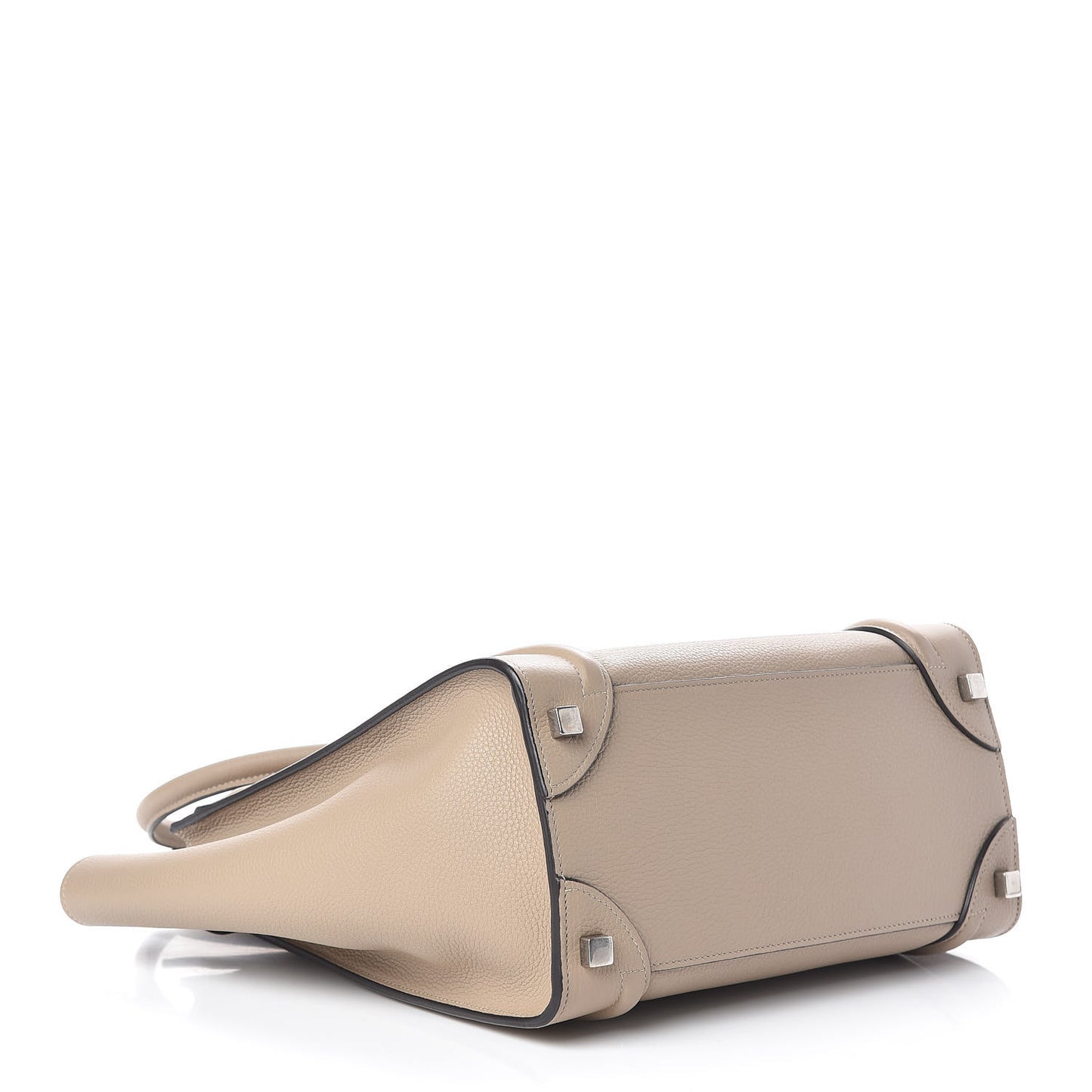 Drummed Calfskin Micro Luggage Dune