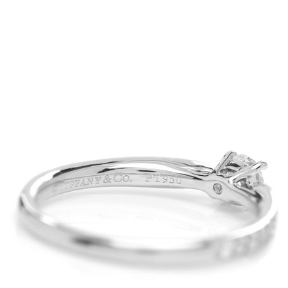 Tiffany Platinum Diamond .18ct Round Brilliant Harmony Engagement Ring 48 4.5 5 of 5