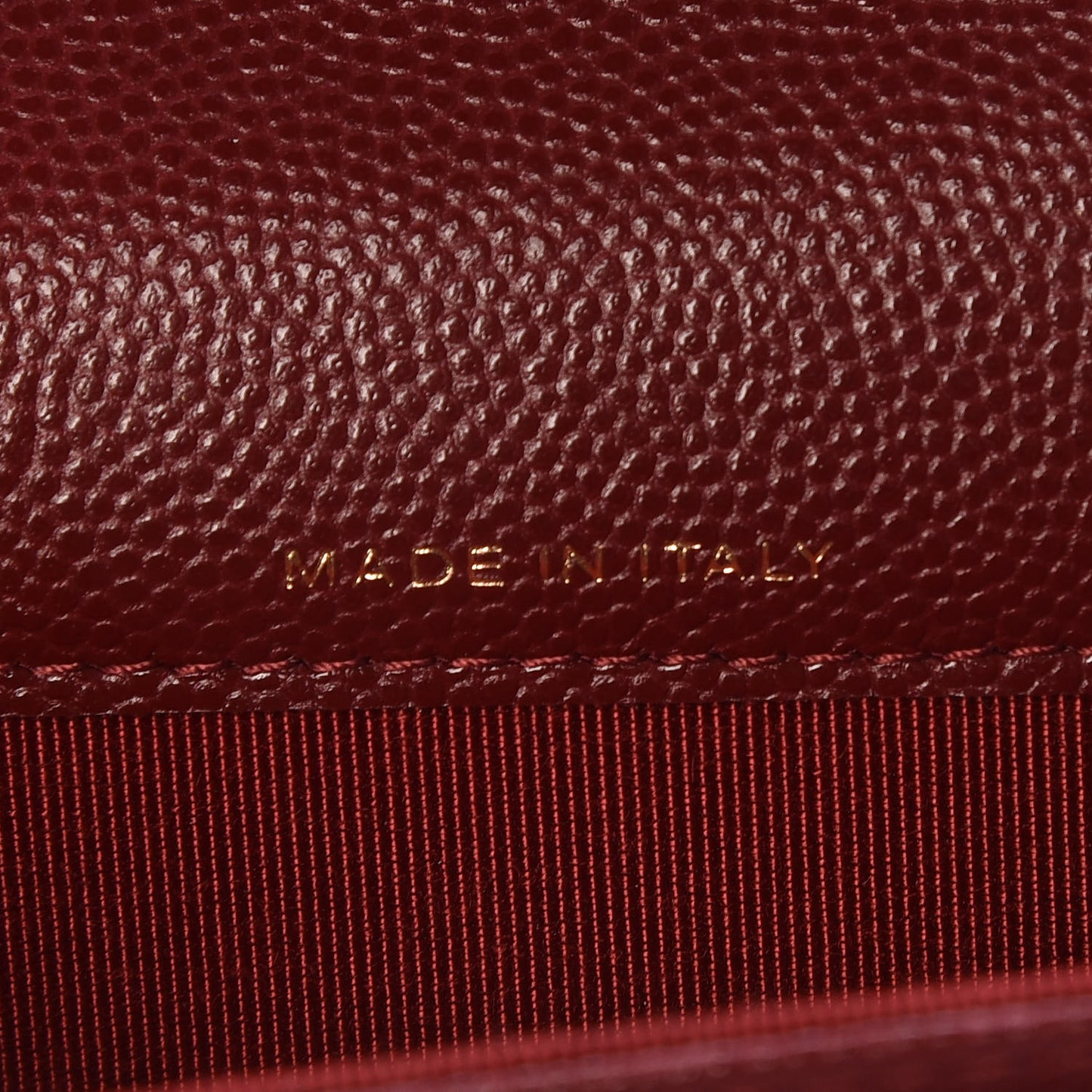Iridescent Caviar Quilted Flap Card Holder Wallet Burgundy