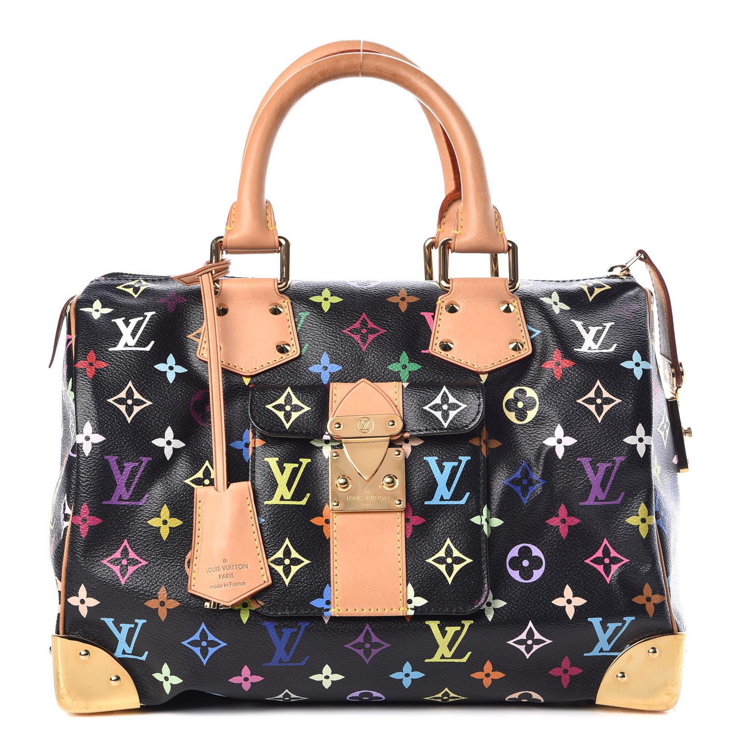 Louis Vuitton Monogram Multicolor Speedy 30 Black 1 of 11