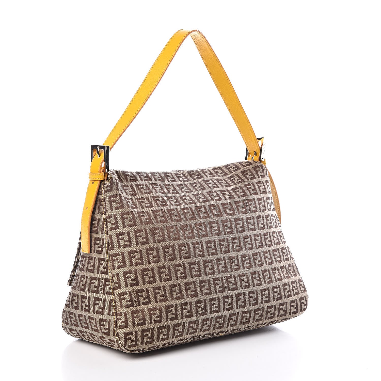 Fendi Zucchino Vitello Mama Baguette Mogano Panna Ocra 3 of 9