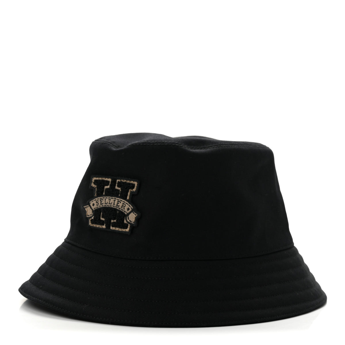 Hermes Cotton Harper H Sellier Bucket Hat 57 Black 1 of 8