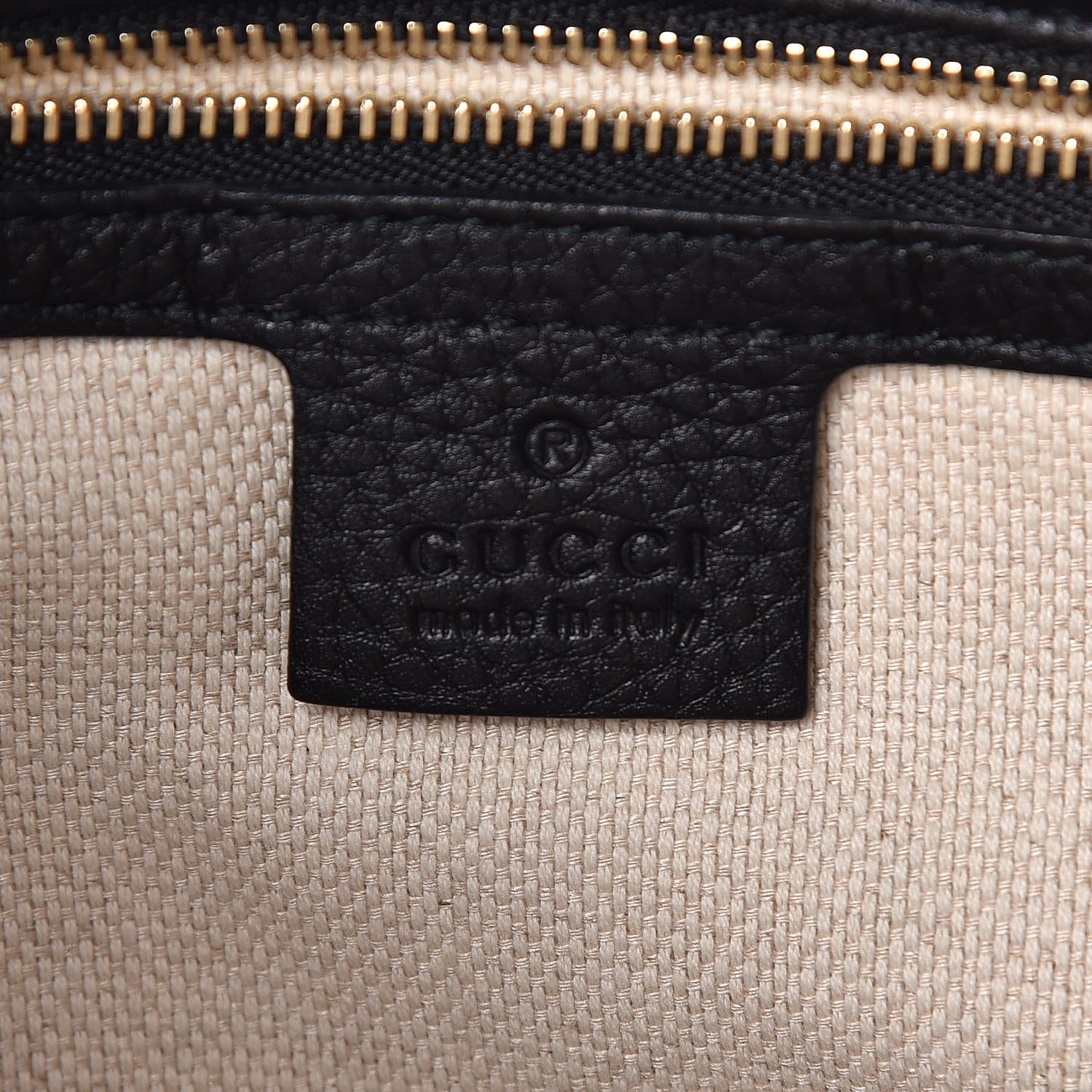 Gucci Pebbled Calfskin Medium Soho Chain Shoulder Bag Black 8 of 9