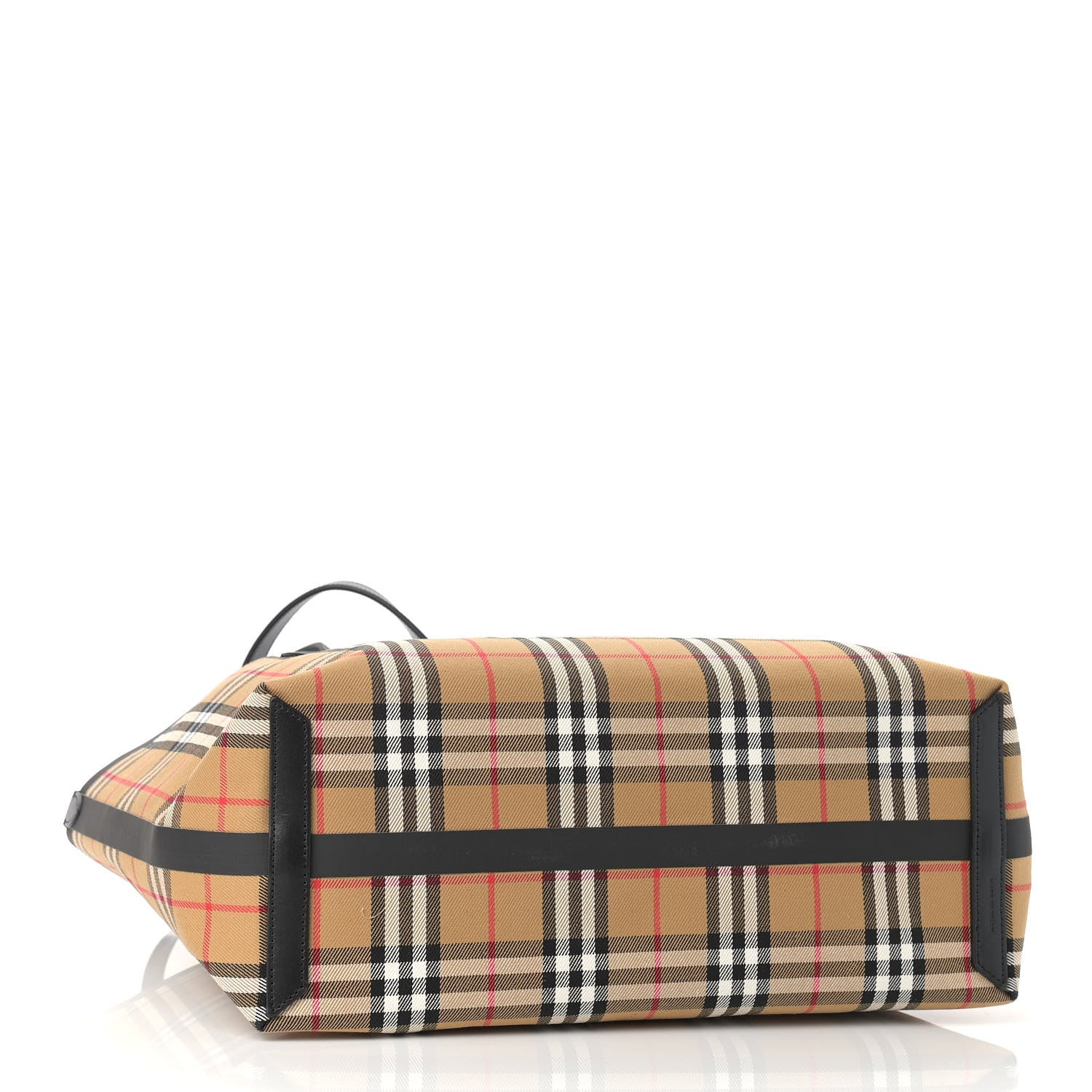 Burberry Vintage Check Medium The Giant Reversible Tote Antique Yellow Bright Red 5 of 16