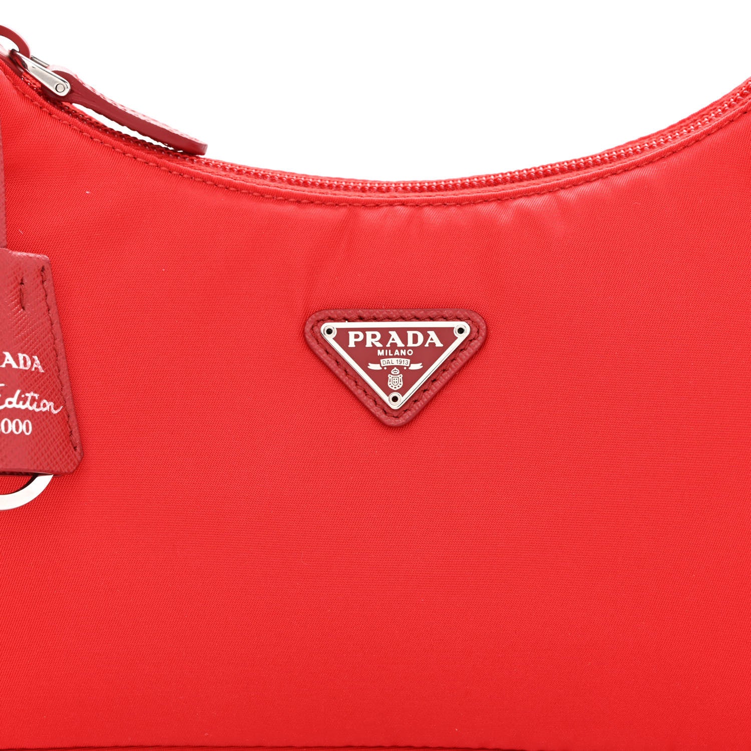Prada Tessuto Nylon Mini Re-Edition 2000 Bag Rosso 9 of 11