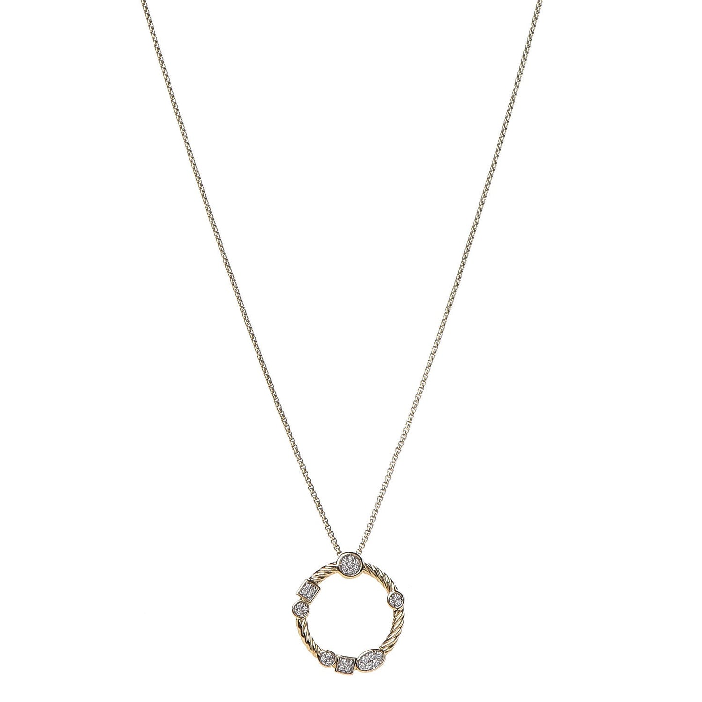 18K Yellow Gold Diamond Confetti Necklace