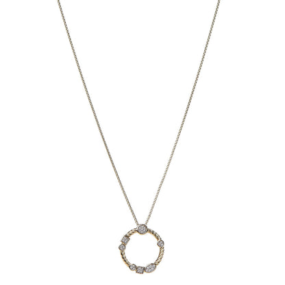 David Yurman 18K Yellow Gold Diamond Confetti Necklace 1 of 6