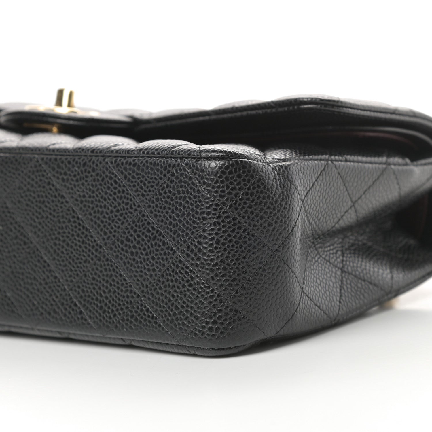 Chanel Caviar Quilted Medium Double Flap Black 10 of 12