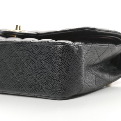 Chanel Caviar Quilted Medium Double Flap Black 10 of 12