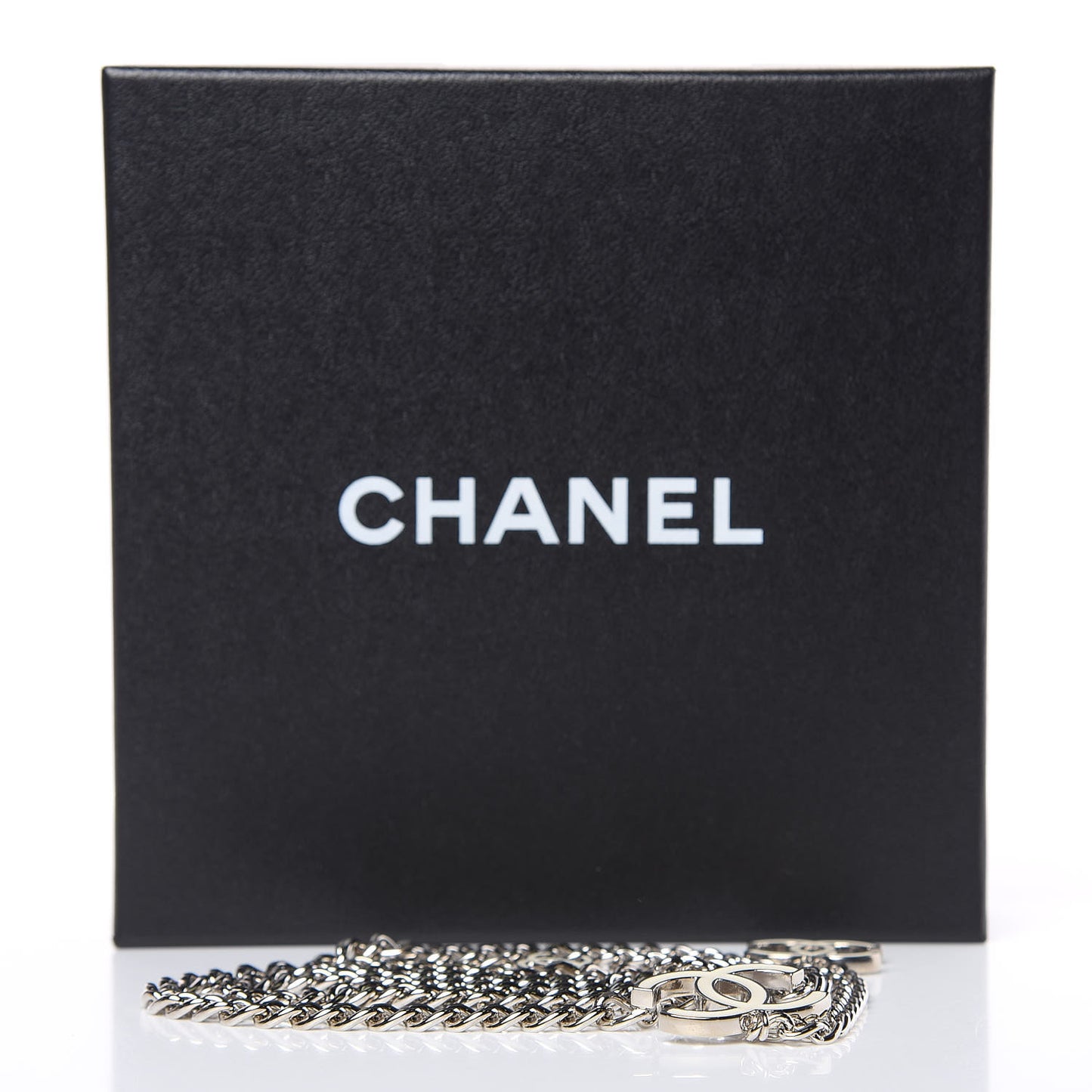 Enamel CC Ceinture Fantai Adjustable Belt Silver