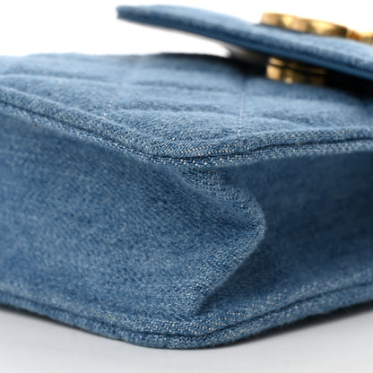 Chanel Denim Quilted Flap Mini Crossbody Blue 9 of 9