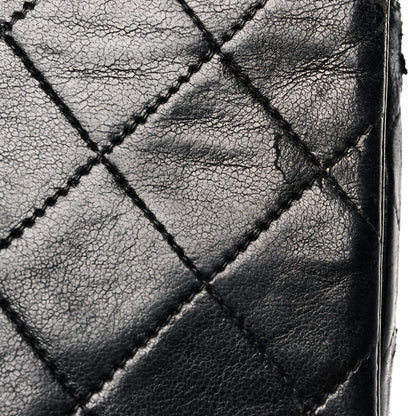 Chanel Lambskin Quilted Medium Double Flap Black 17 of 18