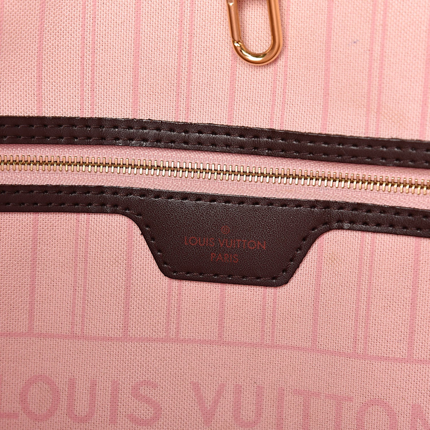 Louis Vuitton Damier Ebene Neo Neverfull MM Rose Ballerine 7 of 16