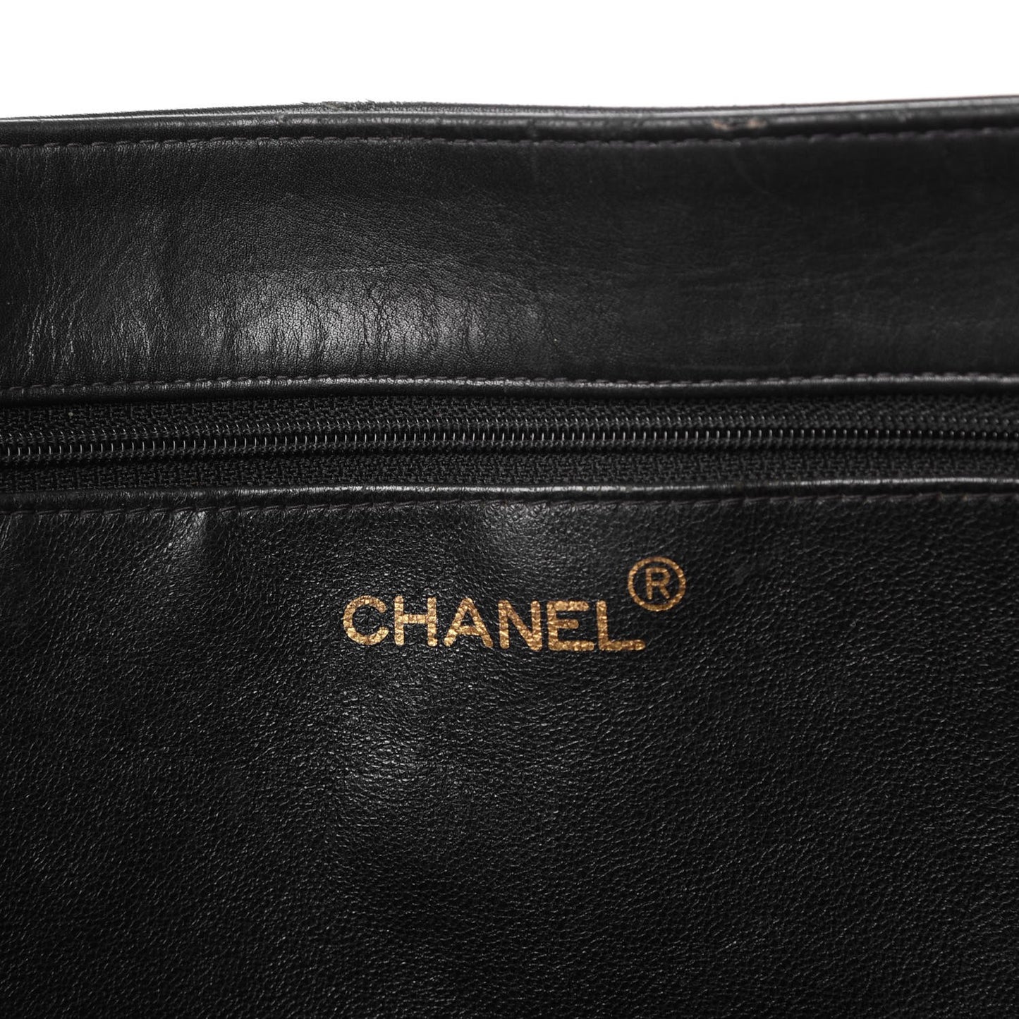 Lambskin Jumbo CC Shoulder Bag Black