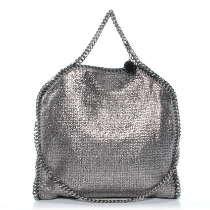 Stella McCartney Woven Boucle Falabella Silver 1 of 6