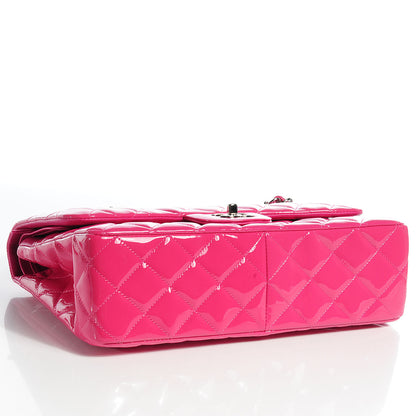 Chanel Patent Jumbo Double Flap Hot Pink 4 of 11