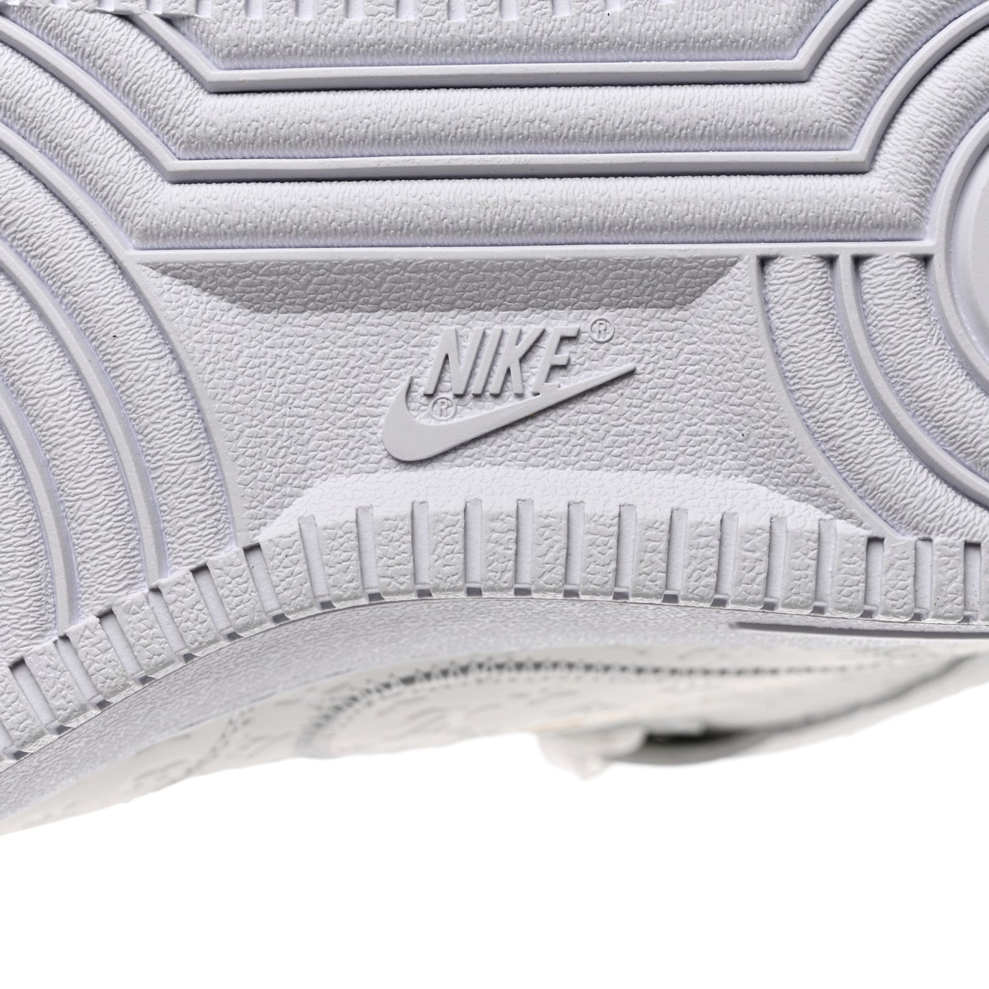 X NIKE AIR FORCE 1 Calfskin Monogram Mens Mid Sneakers 11 White