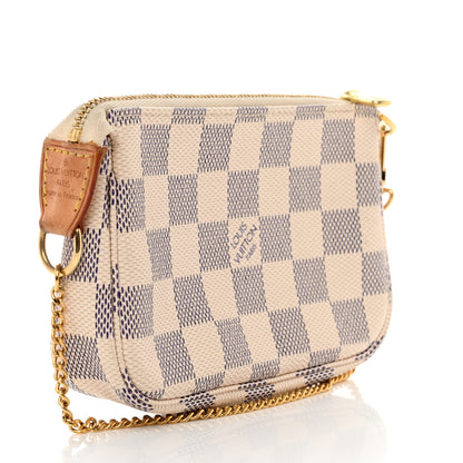 Louis Vuitton Damier Azur Mini Pochette Accessories 3 of 9