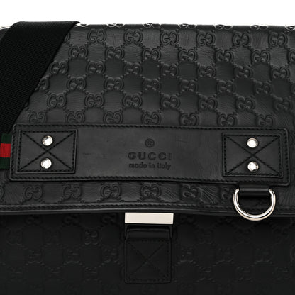 Gucci Rubber Guccissima Medium Messenger Bag Black 8 of 10
