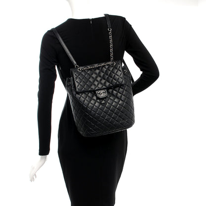 Chanel Lambskin Quilted Large Urban Spirit Backpack Black 2 of 9