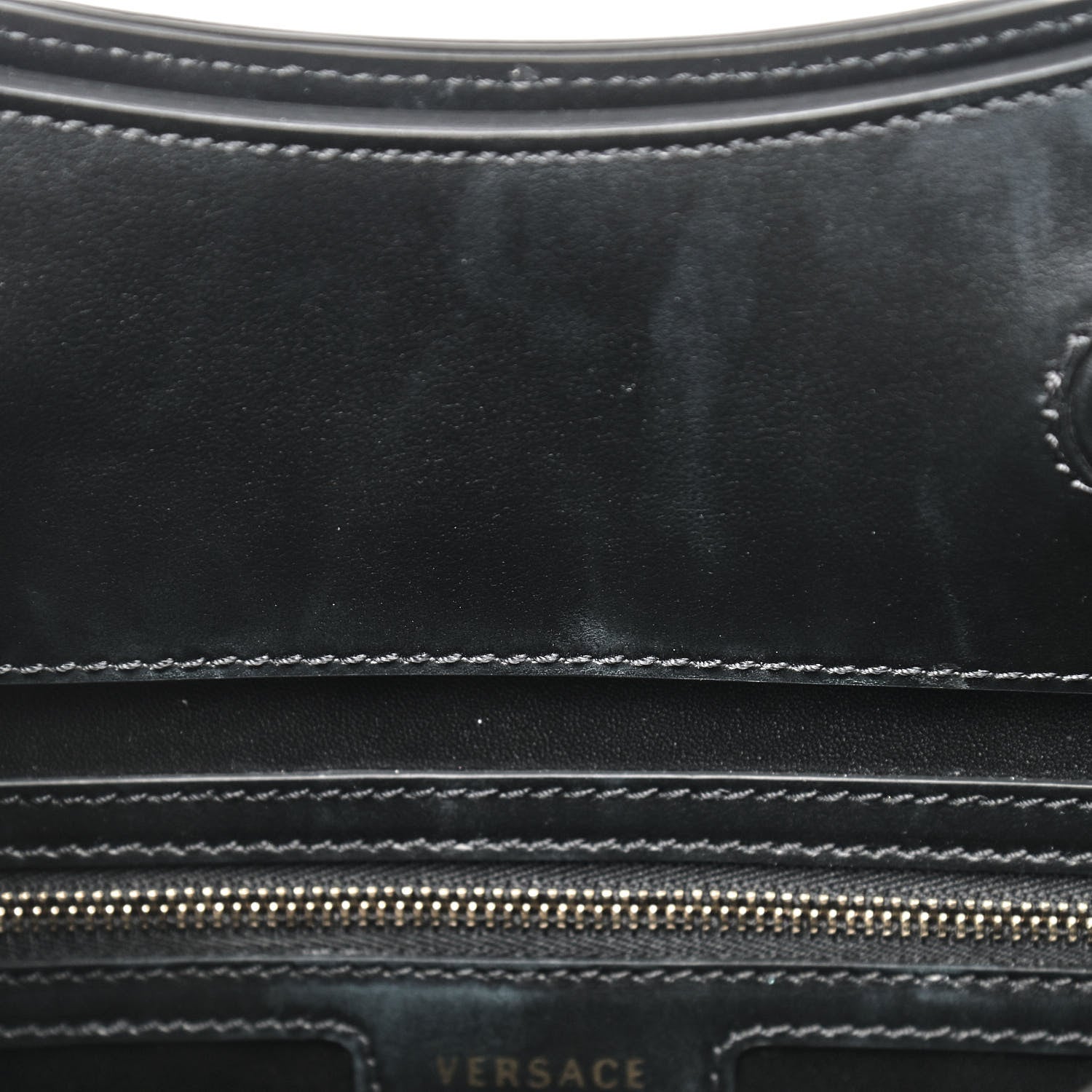 Versace Vitello Virtus Hobo Black 7 of 13