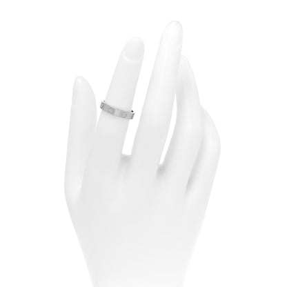 Cartier 18K White Gold 3.5mm LOVE Wedding Band Ring 50 5.25 2 of 5