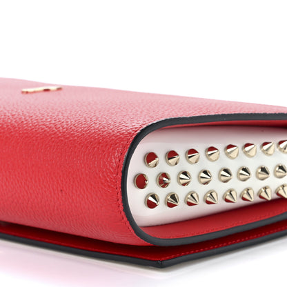 Christian Louboutin Loubi Kraft PVC Patent Calfskin Paloma Clutch Kraft Latte 11 of 12