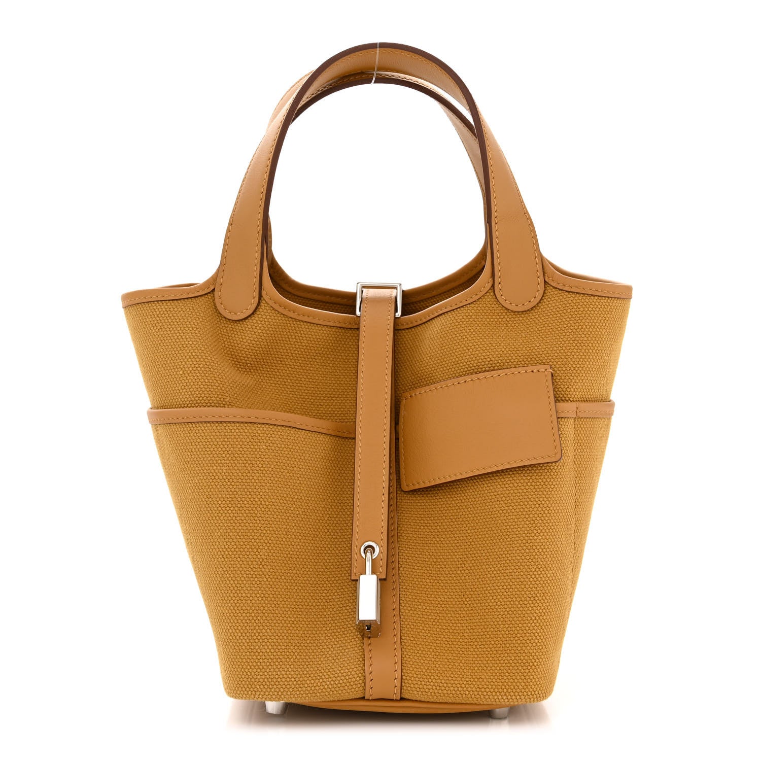 Hermes Toile Goeland Swift Cargo Picotin Lock 18 Sesame 1 of 11