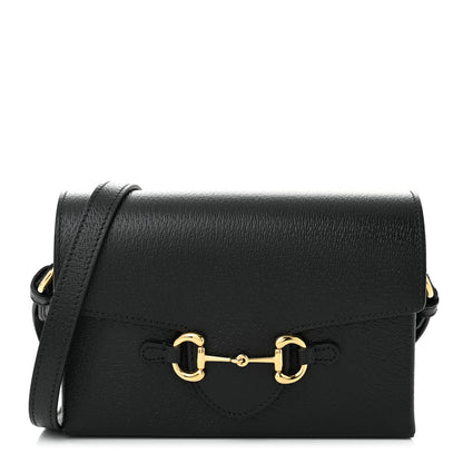 Gucci Calfskin Horsebit 1955 Shoulder Bag Black 1 of 11