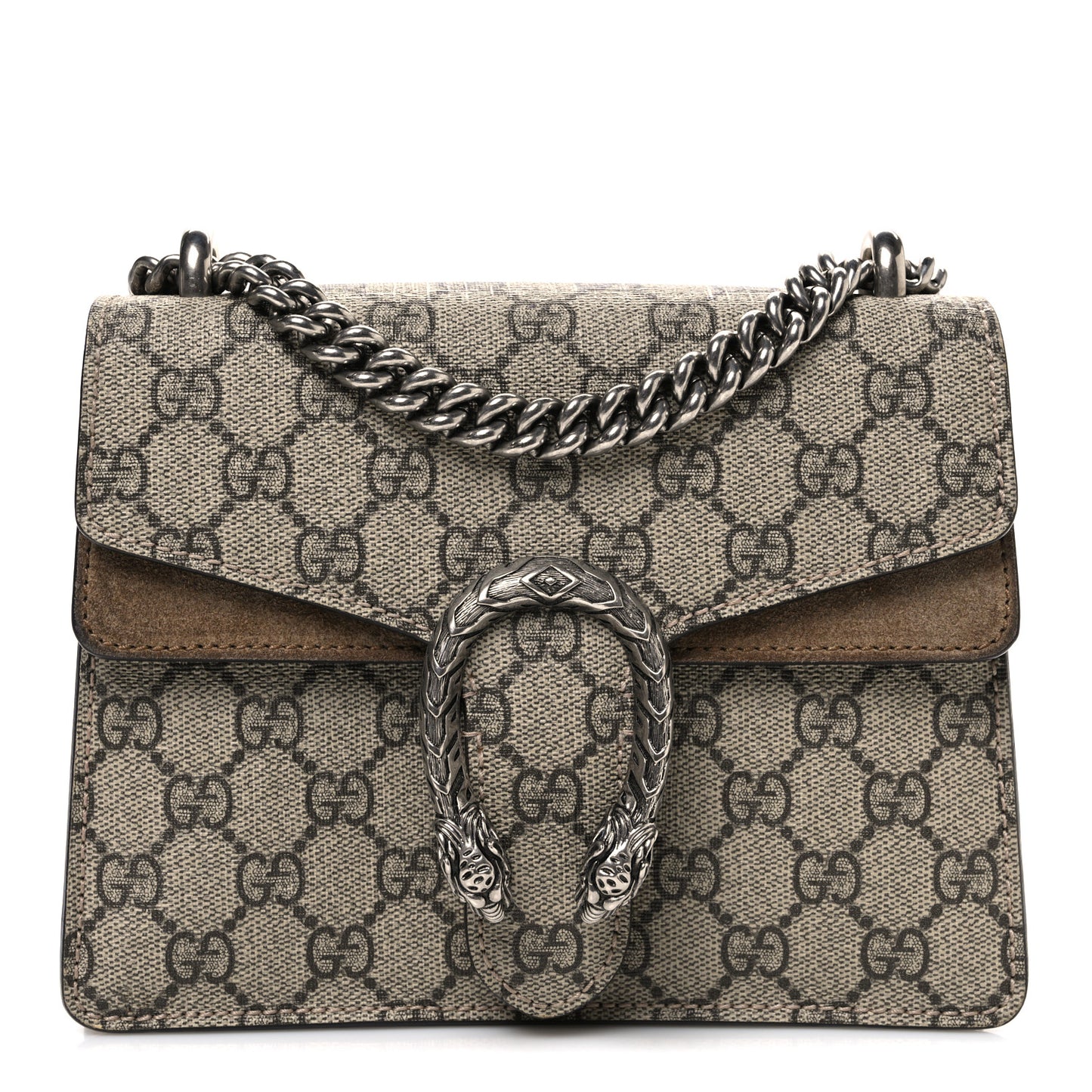 GG Supreme Monogram Mini Dionysus Shoulder Bag Taupe