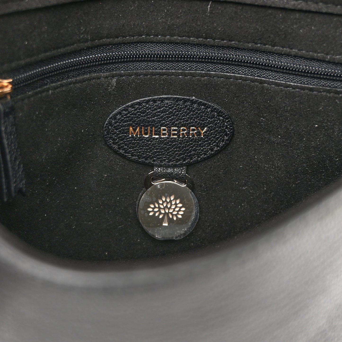 Glossy Goatskin Small Lily Flap Black