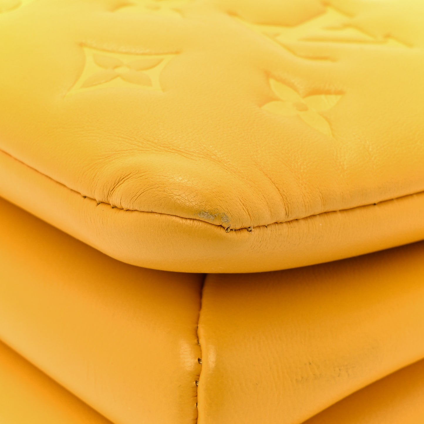 Lambskin Embossed Monogram Coussin PM Sunflower