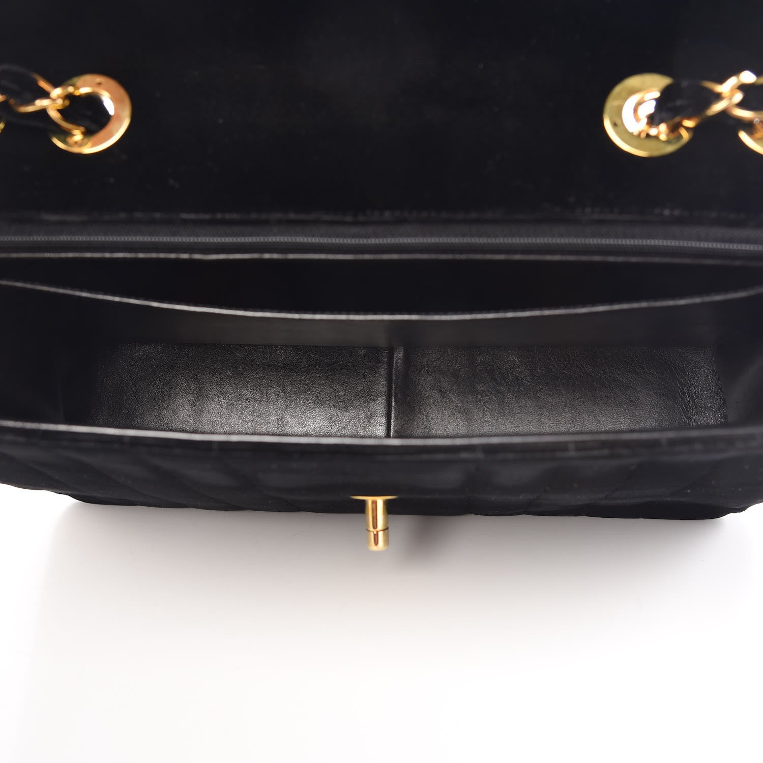 Chanel Velvet Vertical Quilted Jumbo Single Flap Black 5 of 11