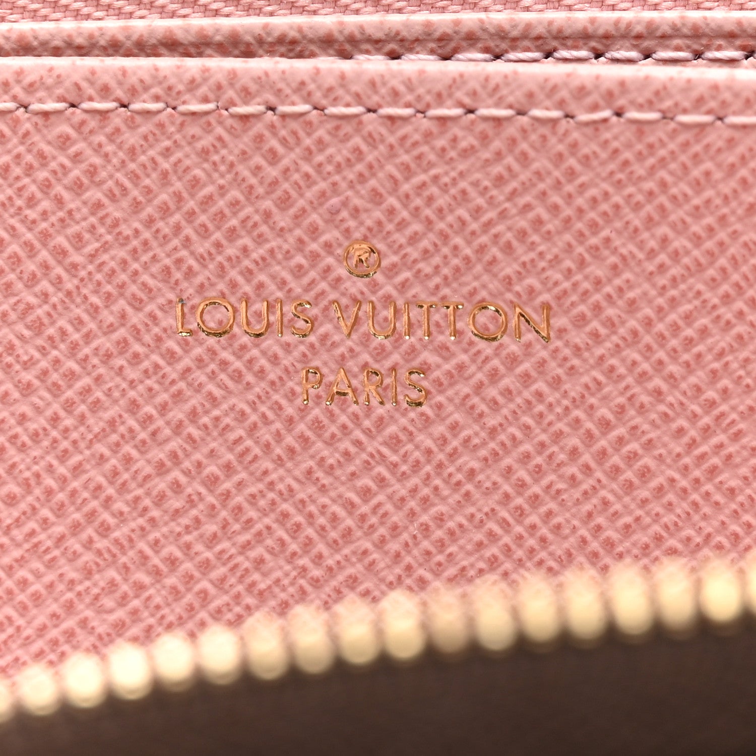 Louis Vuitton Damier Ebene Zippy Wallet Rose Ballerine 6 of 6