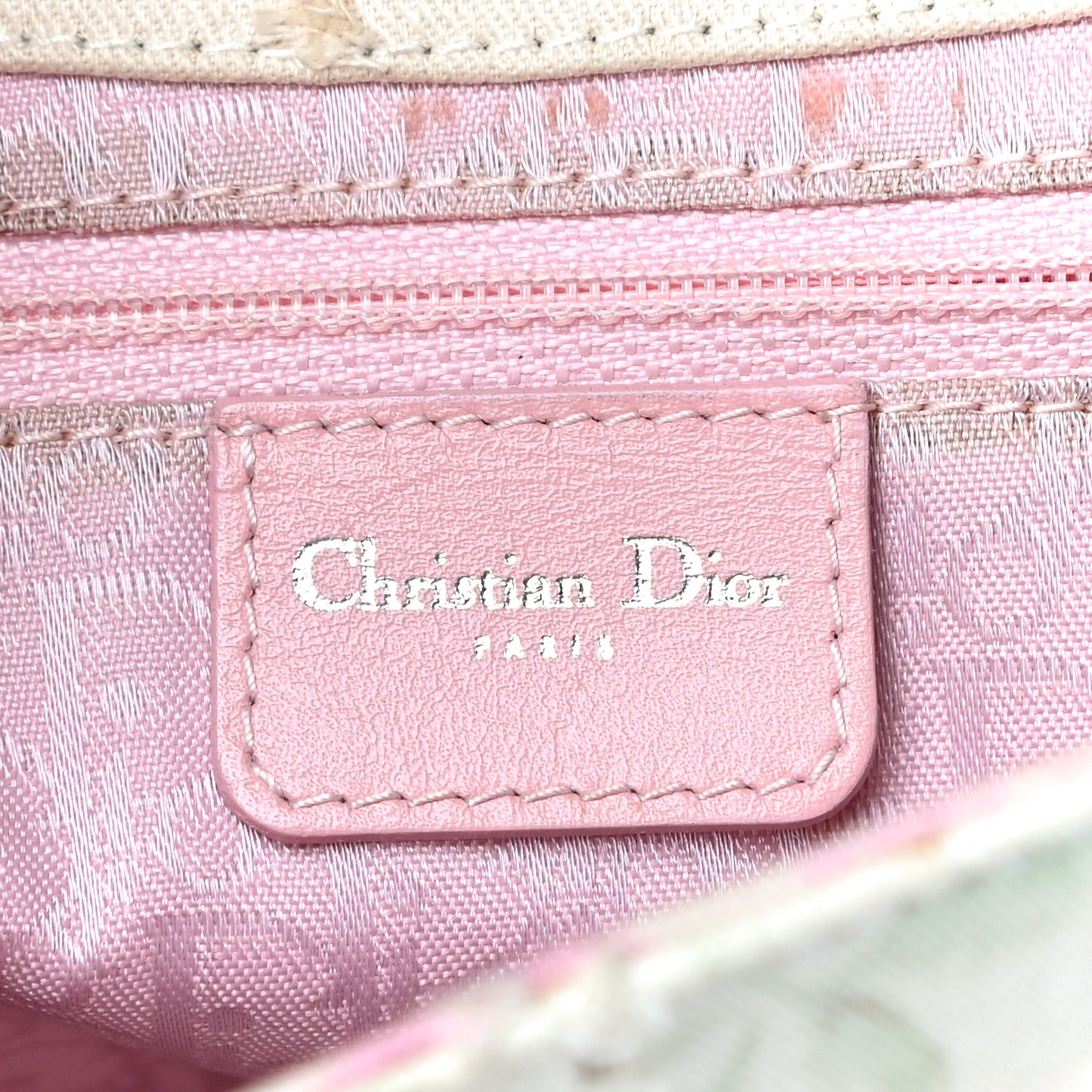 Canvas Floral Top Handle Saddle Bag Pink